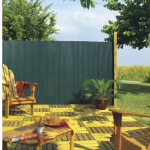 Prémium Nortene Plasticane félovális profilú műanyag nád, zöld, 2x3m