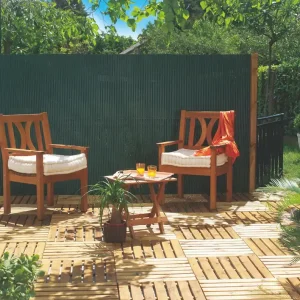 Ingyenes szállítás Nortene Plasticane Oval ovális profilú műanyag nád, zöld, 1.5x3m