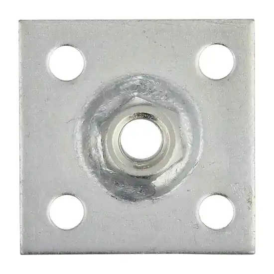 Kiárusítás Talpas anya, felcsavarozható, M8, 50x50x3mm