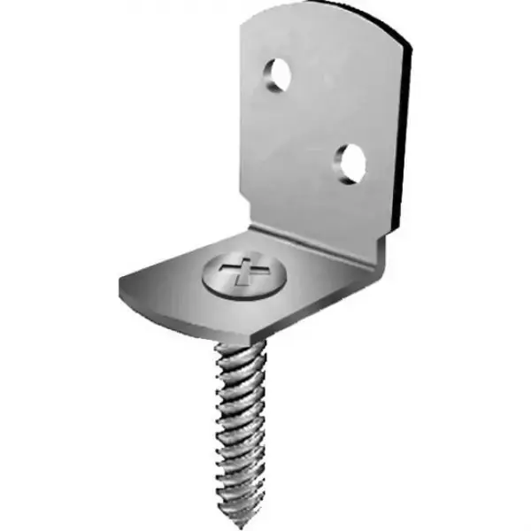 Kerítésrögzítő kapocs, "L", horganyzott, 70x30x30/2mm Prémium