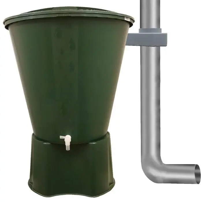 Ecotank esővízgyűjtő tetővel és csappal, kerek, 3/4", 300l Kiárusítás