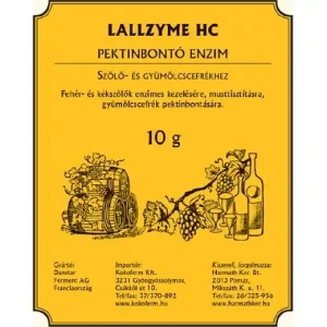 Olcsó Pektinbontó enzim Lallzyme hc, szőlő és gyümölcscefrék feldolgozásához 10 g