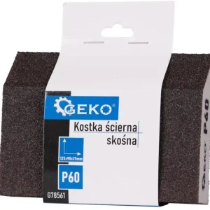 Geko ferde szélű csiszolóblokk, 125x90x25mm, P60 Olcsó
