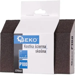 Kiváló minőség Geko ferde szélű csiszolóblokk, 125x90x25mm, P100