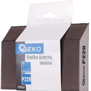 Geko ferde szélű csiszolóblokk, 125x90x25mm, P220 Expressz szállítás