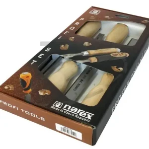 Népszerű NAREX asztalosvéső készlet fa nyéllel 4r. 8-10-16-32mm 863110