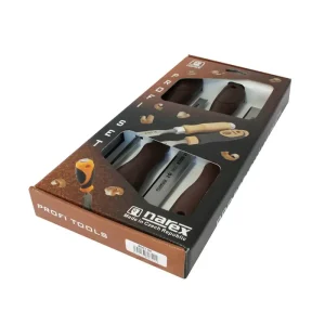 Prémium NAREX asztalosvéső készlet műa. nyéllel 4r. 6-12-20-26mm 860300