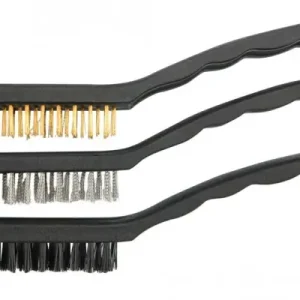 Prémium Vorel Drótkefe készlet, acél, réz, nylon, 220mm 3db