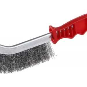 Pénzvisszafizetés Festa acél drótkefe, hajlított, műanyag nyéllel, 1 soros, 270mm