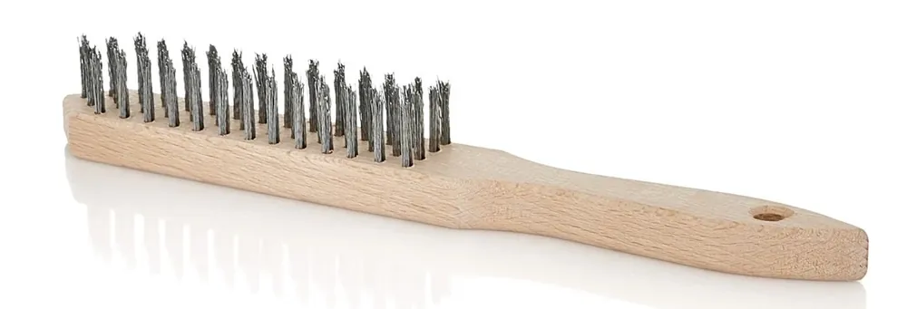 Geko drótkefe acélhuzalos, fa, 4 soros Eredeti