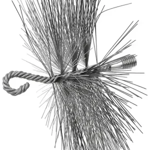 Pénzvisszafizetés Geko kéménytisztító drótkefe hurokkal, fém, 175mm