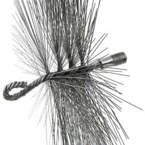 Kiváló minőség Geko kéménytisztító drótkefe hurokkal, fém, 200mm