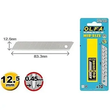 Legjobb ár Olfa MTB-10B tartalék penge - 12,5mm