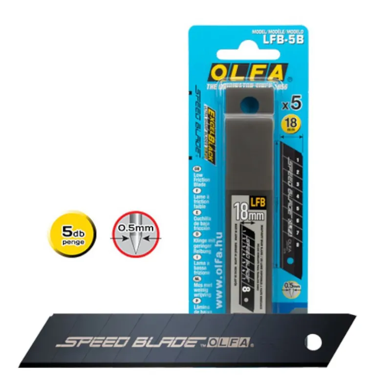 Utolsó esély Olfa LFB-5B törhető penge, 18mm, 5db