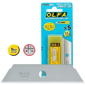 Pénzvisszafizetés Olfa SKB-2/5B biztonsági trapéz penge, 5db