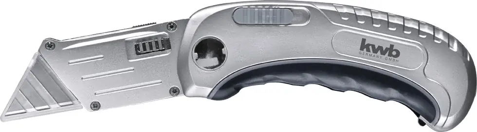 KWB trapéz alakú kés, összecsukható, övre akasztható, 60x19mm Újdonság