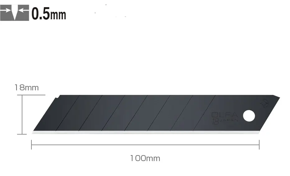 Alacsony ár Olfa LBB-50 törhető penge, extra éles, 100x18x0.5mm, 50db