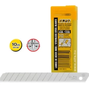 Olfa AB-10S törhető penge, 9mm, 10db Alacsony ár