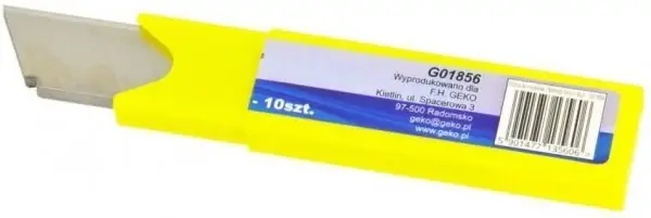 Újdonság Geko törghető penge tapétavágóhoz, 18mm, 10db