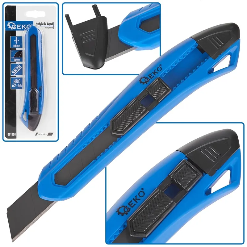 Geko törhető pengéjű vágókés, SK2H, 8 szegmens, 24db Ingyenes szállítás