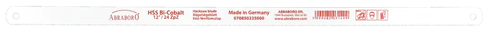 Alacsony ár Abraboro HSS-bi-metall kézi fémfűrészlap, 24fog, 300mm
