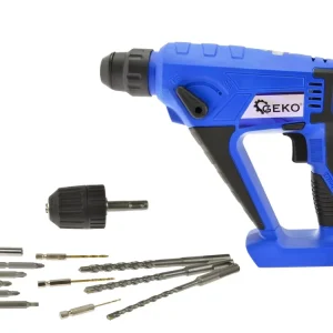 Expressz szállítás Geko akkus ütvefúró, SDS-Plus, 18V (akku és töltő nélkül)