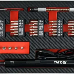 Yato Akkus precíziós csavarozó készlet, 3.6V, 39db-os Gyors szállítás
