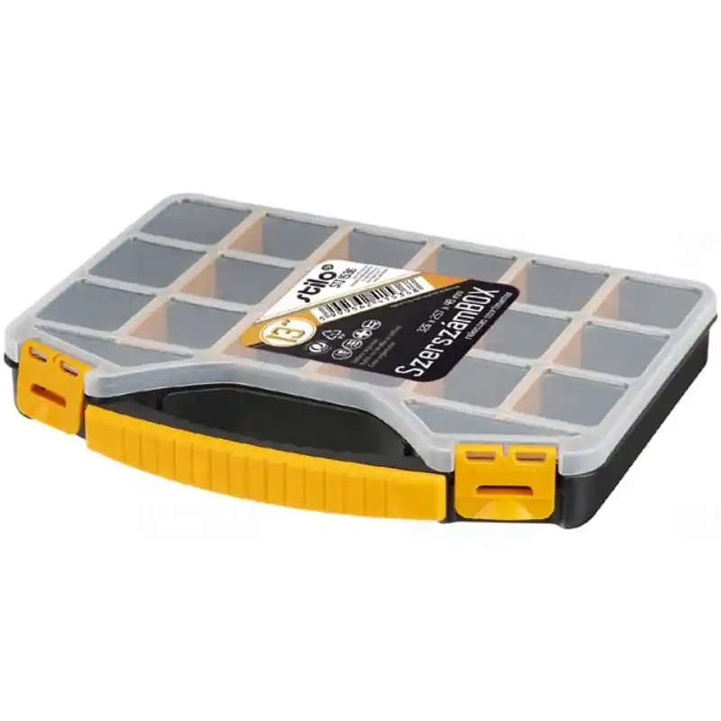 STI1536 Stilo rekeszes szortimenter fekete 13coll 326x257x48mm Ingyenes szállítás