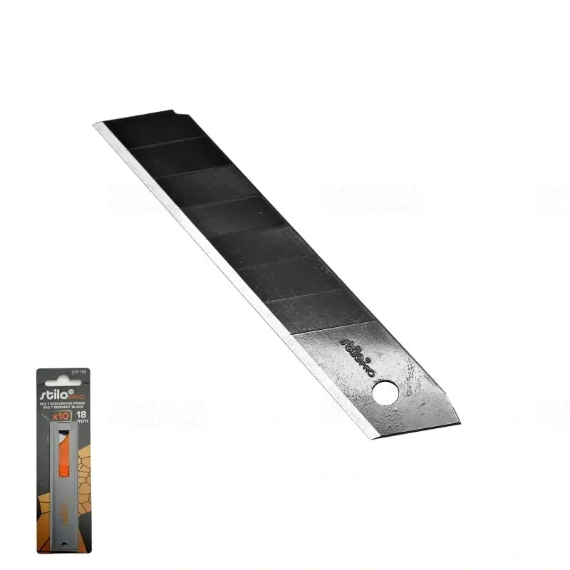 Törhető penge SK2, 7 szelvényes, 18mm, 10db Stilo STI1788 Eredeti