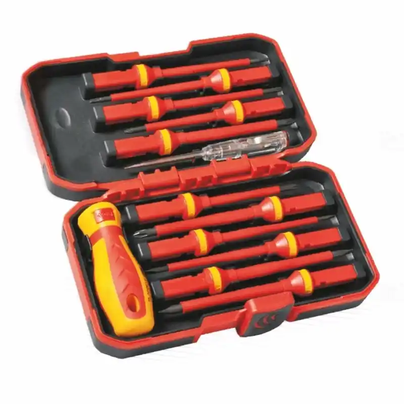 Utolsó esély Csavarhúzó készlet 13db-os VDE, 1000V szigetelt , cserélhető betéttel Stilo STI1290