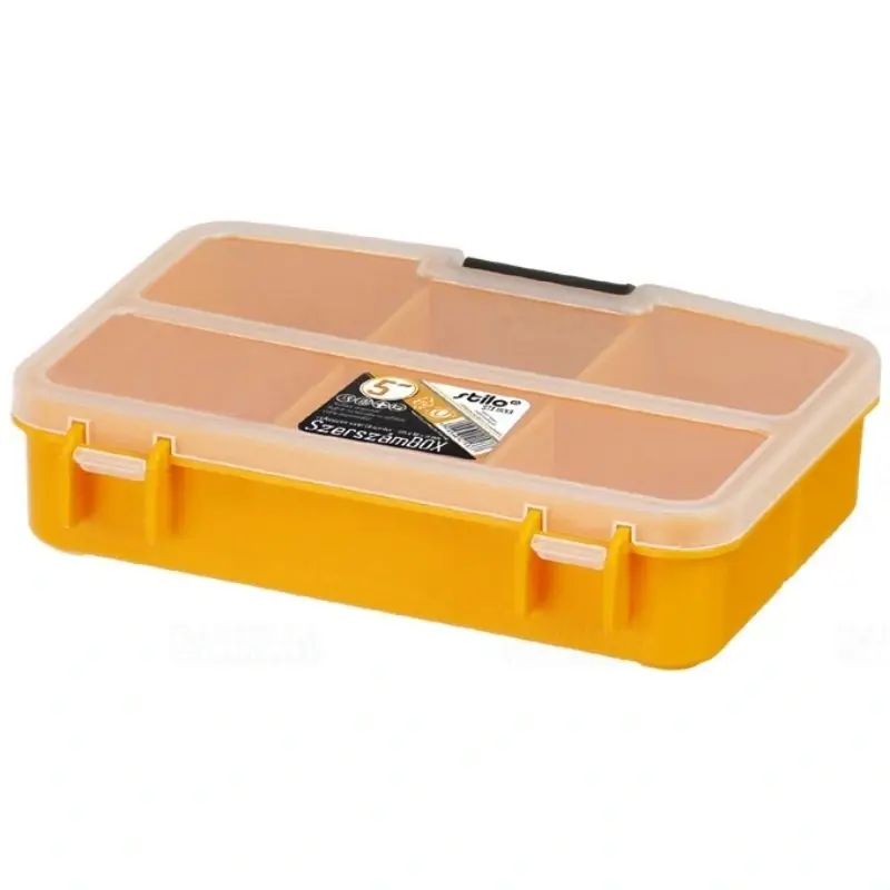 Kiárusítás STI1533 Stilo rekeszes szortimenter narancs 5coll 134x101x31mm