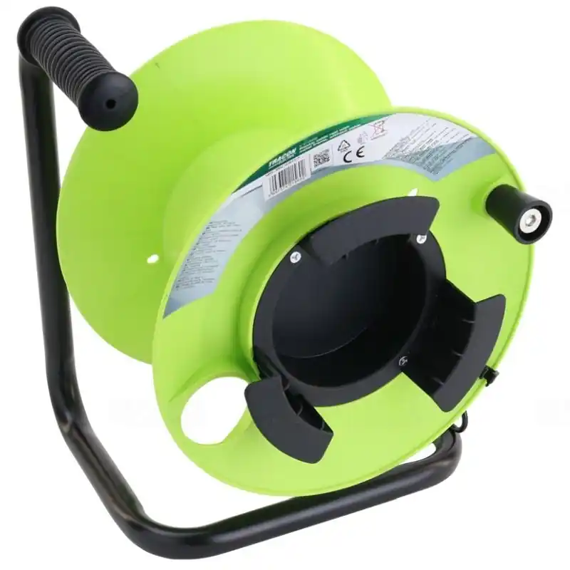 Üres műanyag kábeldob fémvázzal max: 25m H05VV-F KT-DOB Tracon Legjobb ár