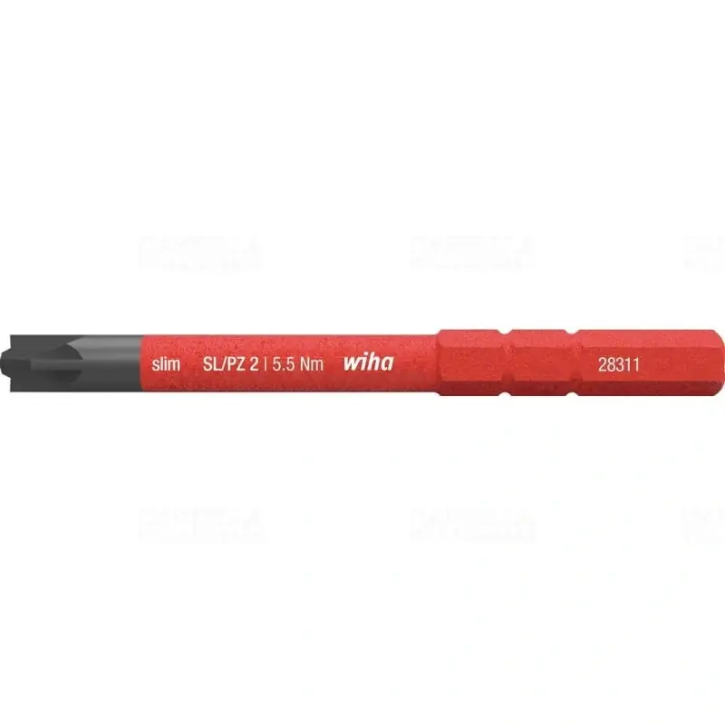 Wiha 34590 PlusMinus/Pozidriv (PZ) slim bit, SL/PZ2x75mm, 1000V Gyors szállítás