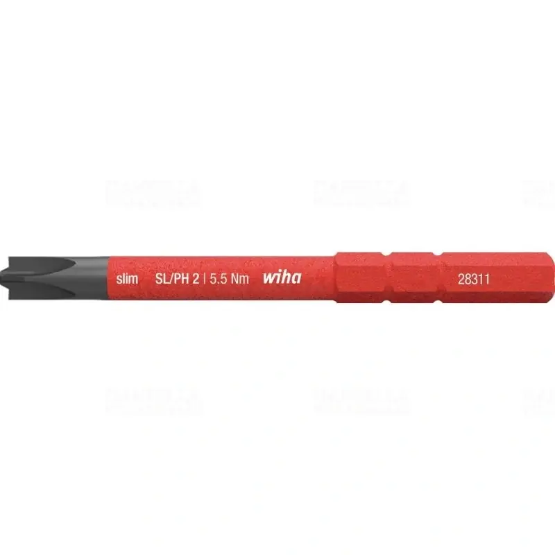 Vedd meg most Wiha 34588 PlusMinus/Phillips (PH) slim bit, SL/PH2x75mm, 1000V