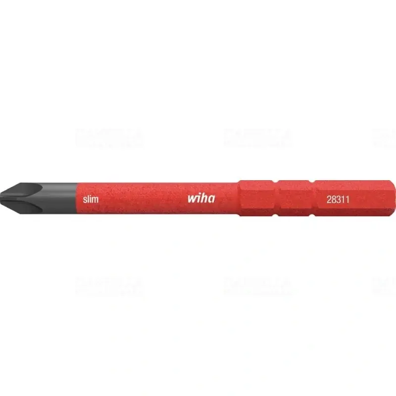 Wiha 34583 Phillips (PH) slim bit, PH1x75mm, 1000V Autentikus