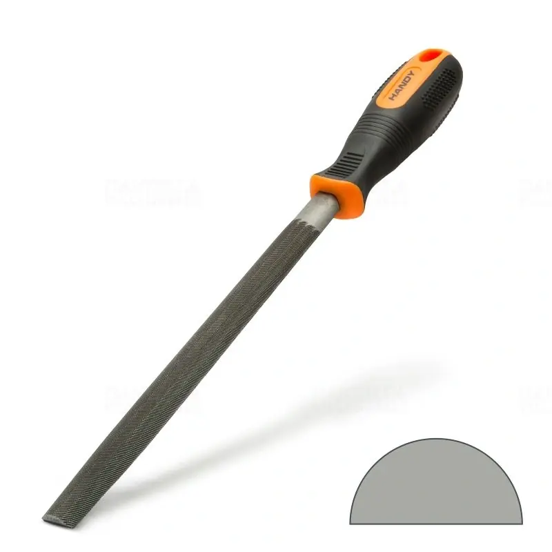 Olcsó Precíziós reszelő fémhez félkör alakú kétszeres vágású közepes durvaságú 10612