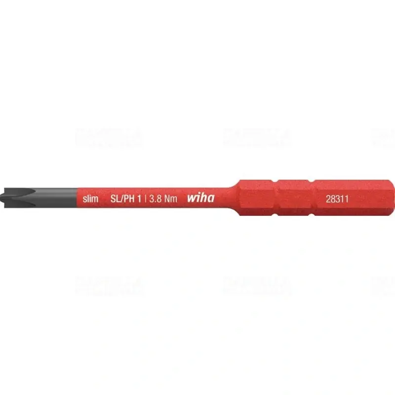 Wiha 34587 PlusMinus/Phillips (PH) slim bit, SL/PH1x75mm, 1000V Népszerű