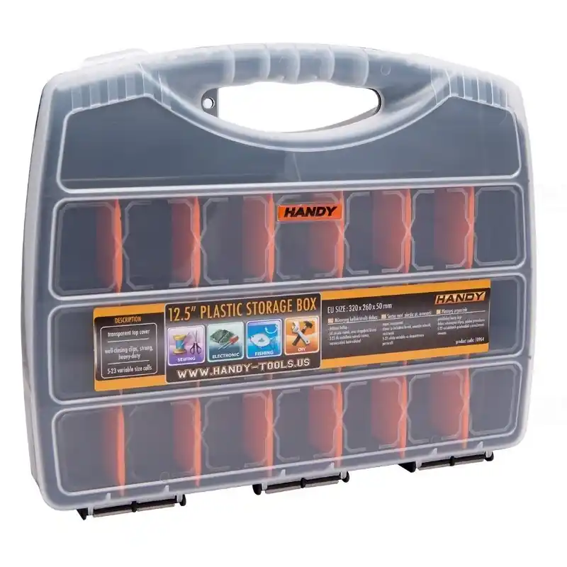 Újdonság Műanyag kelléktároló doboz 12,5coll10964 HANDY