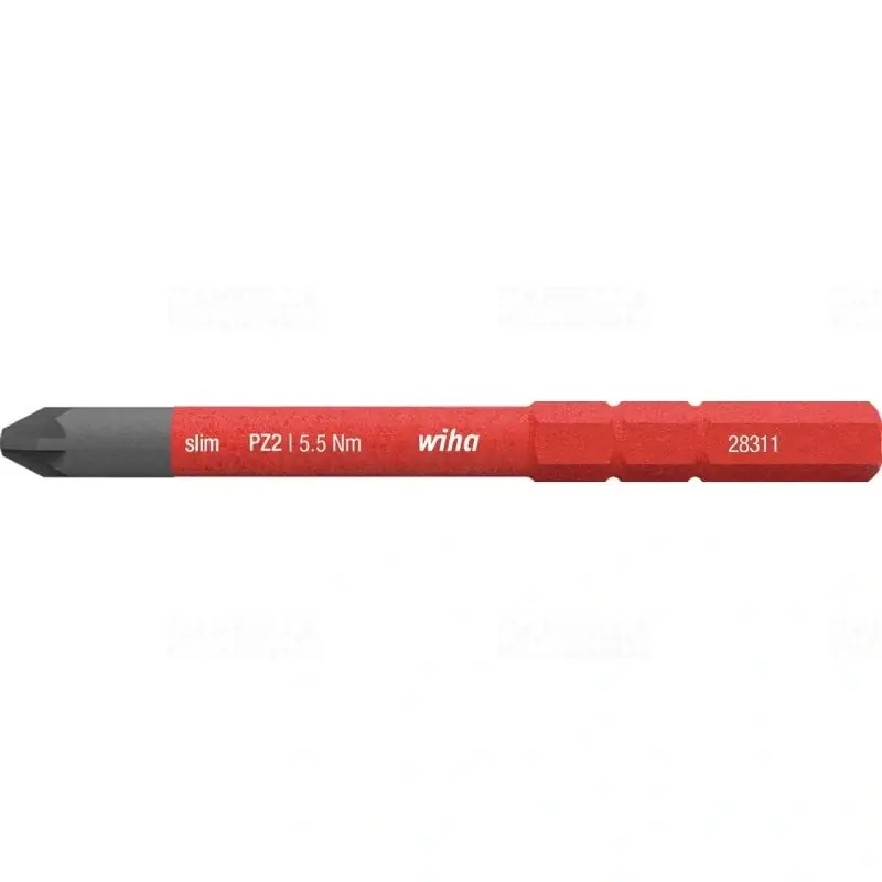 Wiha 34586 Pozidriv (PZ) slim bit, PZ2x75mm, 1000V Biztonságos fizetés