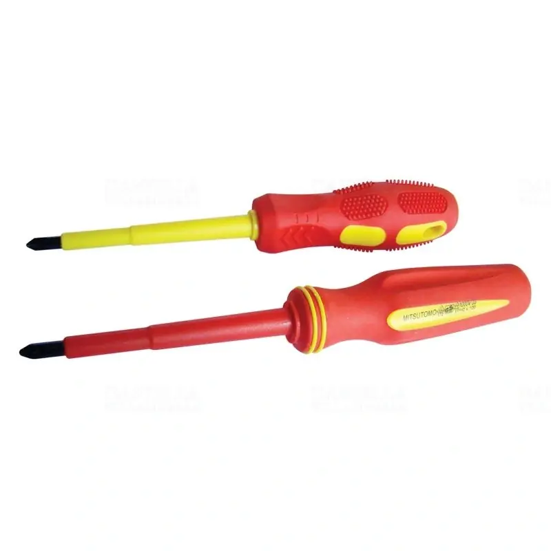 Kiváló minőség Csavarhúzó, csillag-kombi, 1000V-ra sziget.,sárga-piros nyél AC 1000V, 5x125mm SDDK5125S Tracon