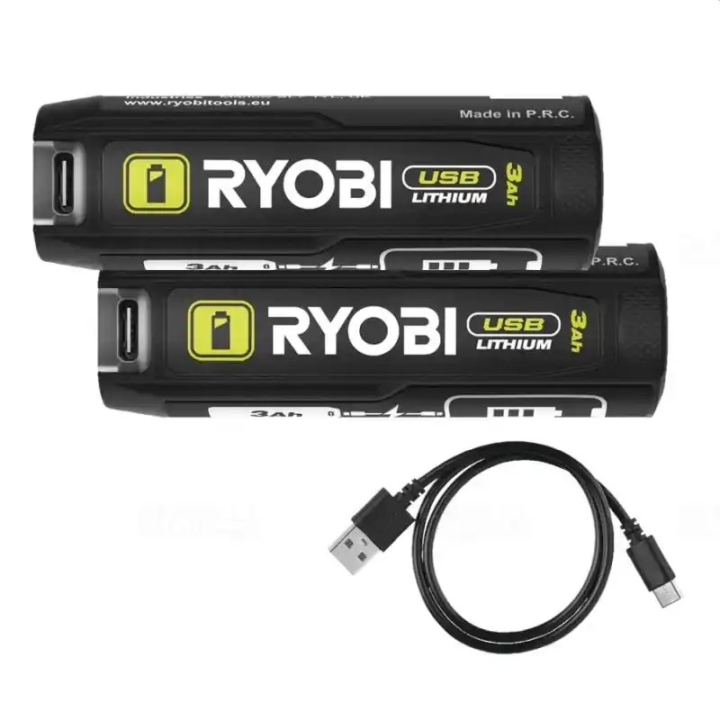 Ryobi 4V Lithium akkumulátor Power Bank funkcióval 2db/csomag 3.0 Ah RB4L30X2 5133006547 Népszerű