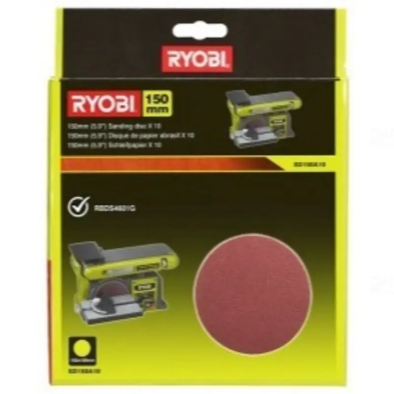Ryobi csiszolótalp 10db RBDS4601G-hez SD150A10 (5132003685) Újdonság
