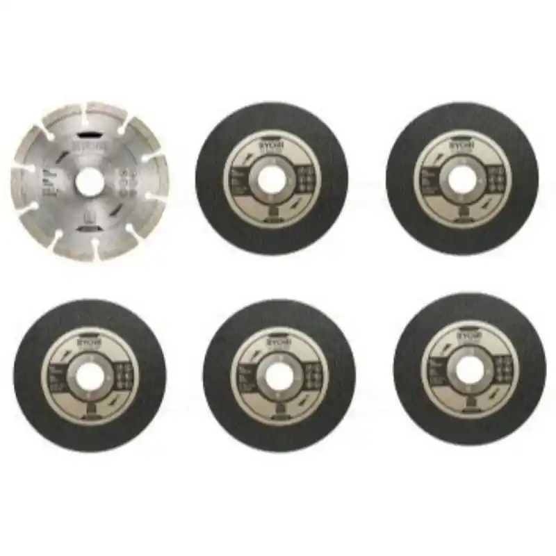 Utolsó esély Ryobi csiszoló szett 125mm (1 gyémánt, 5 abbrazív)RAK6AGD125