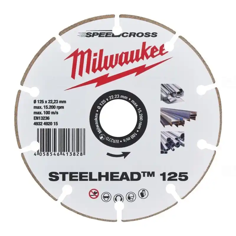 Vedd meg most Milwaukee STEELHEAD Gyémánt vágótárcsa 125mm 4932492015