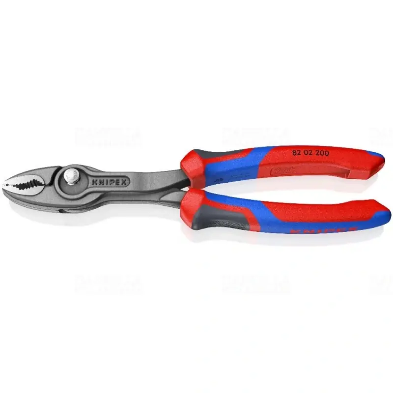KNIPEX TwinGrip Elülső és oldalsó befogású fogó kényelmes fogantyúkkal szürkére foszfátozott 200mm (8202200) Utolsó esély