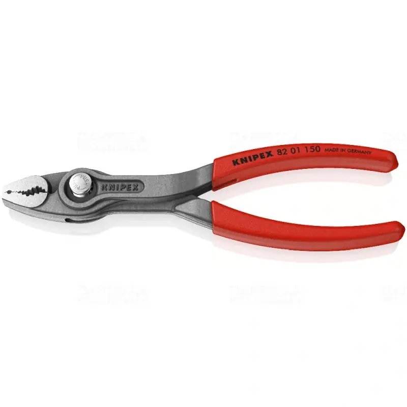 KNIPEX TwinGrip Elülső és oldalsó befogású fogó csúszásgátló műanyaggal borítva szürkére foszfátozott 150mm (8201150) Ingyenes szállítás
