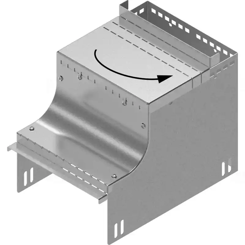 BAKS KRUDJ200 Univerzális szűkítő sarokidom 200mm széles, 80-110mm magas kábeltálcához 136897 Olcsó