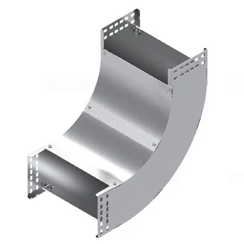 BAKS LUPNJ100H100 Kábeltálca sarokidom 90 fokos 100x100mm függőleges, fedéllel 131164 Újdonság