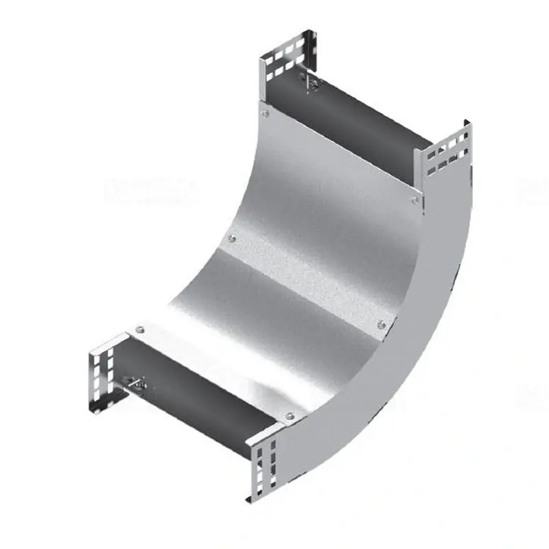 Utolsó esély BAKS LUPNJ100H60 Kábeltálca sarokidom 90 fokos 60x100mm függőleges, fedéllel 130983