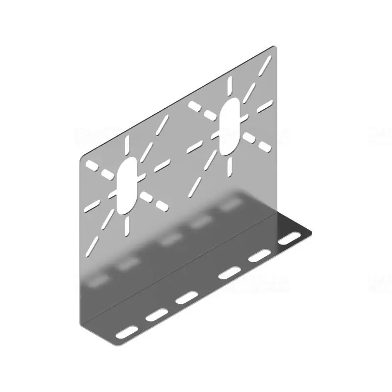 BAKS BKP kábeltálca szerelőlemez dobozokhoz 2-es 230x140x45mm L-alak 100500 Vedd meg most